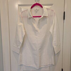 Vineyard Vines White Popover Tunic Size M